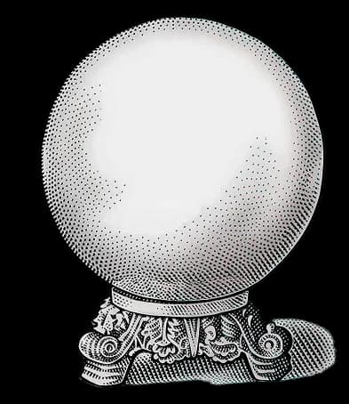Crystal ball for The Prophet of Profit blog, providing education and entertainment from a licensed portfolio manager.