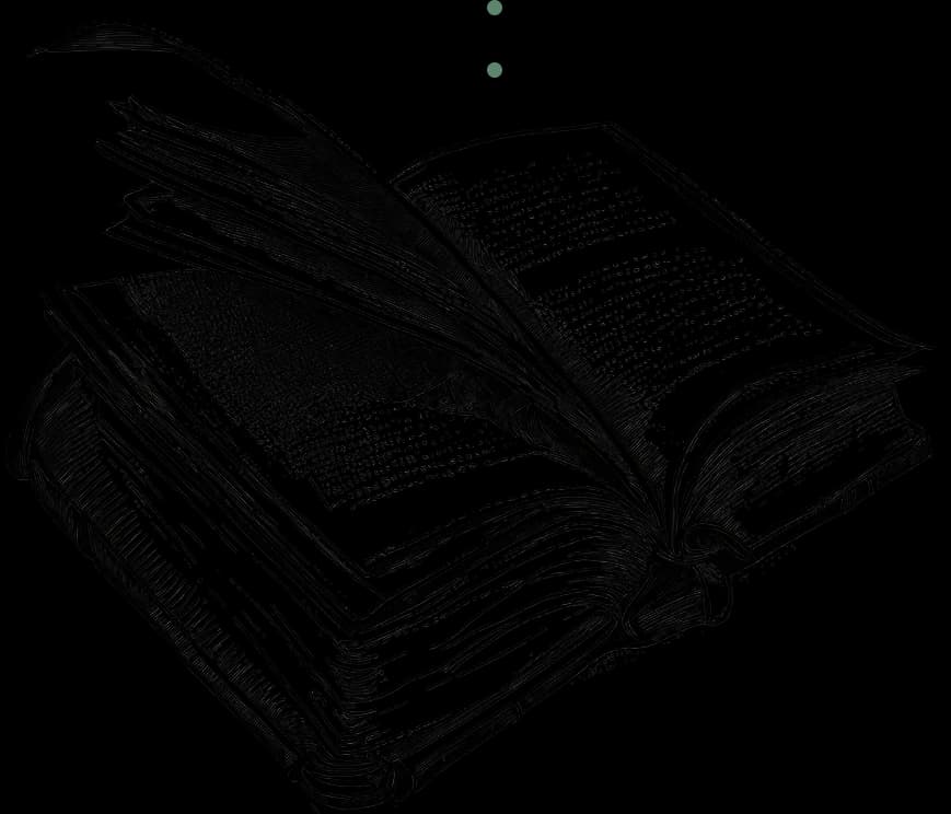 Open book sketch symbolizing knowledge and unconventional thinking in wealth management.